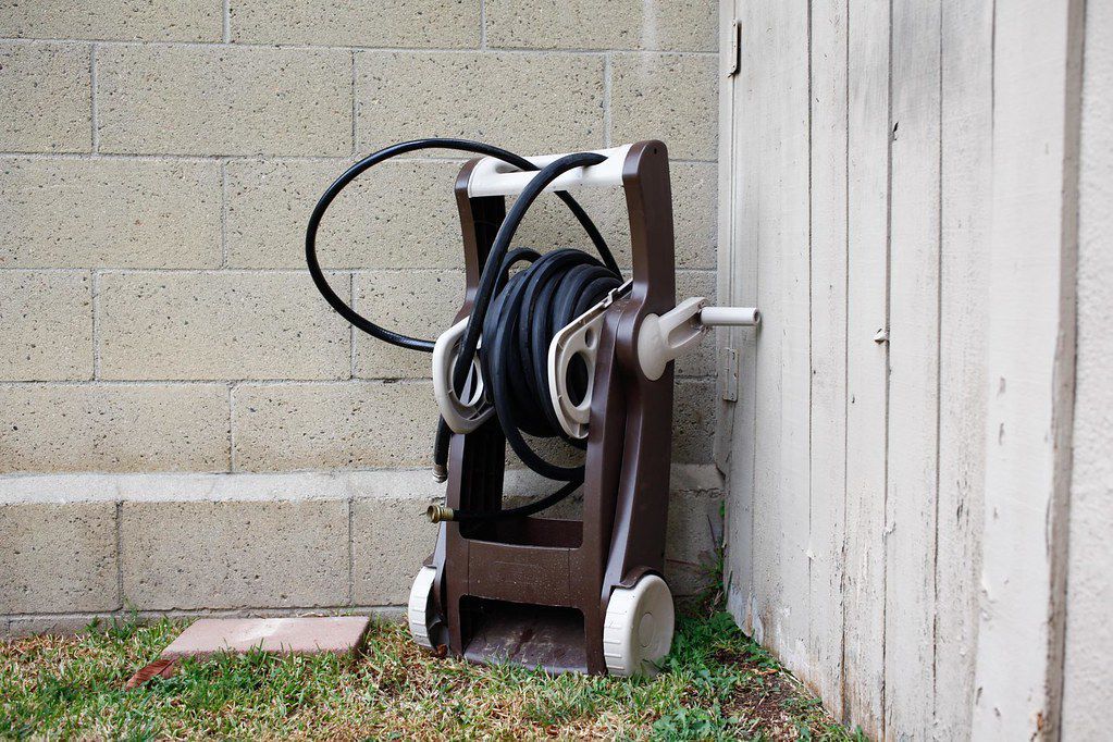 Check hoses and sprinklers.